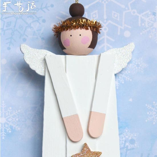冰棍棒手工DIY天使掛飾 -  rpnrmr.com