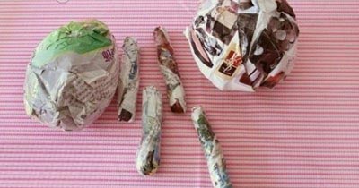 報(bào)紙手工DIY可愛小熊 -  rpnrmr.com