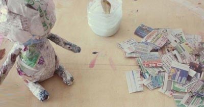報(bào)紙手工DIY可愛小熊 -  rpnrmr.com