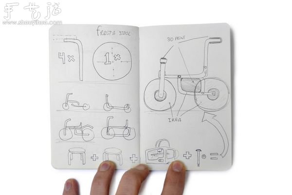 宜家木凳DIY木制自行車 -  rpnrmr.com