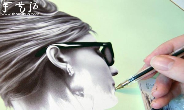 圓珠筆繪制名人肖像 -  rpnrmr.com
