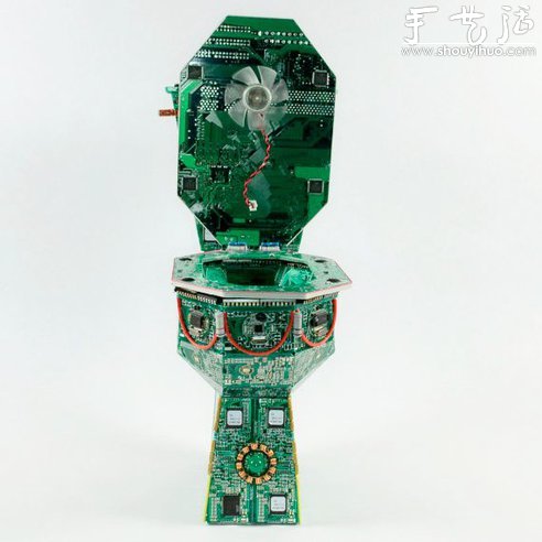 廢棄印刷電路板DIY制作創(chuàng)意馬桶 -  rpnrmr.com