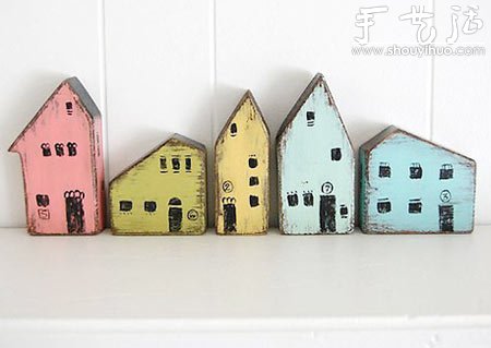廢舊小木塊手工DIY的創(chuàng)意工藝作品 -  rpnrmr.com