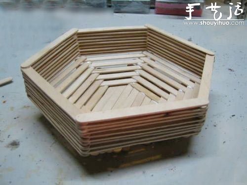 冰棍棒手工制作籃子 -  rpnrmr.com
