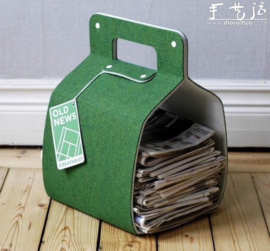 舊地毯環(huán)保DIY的收納盒作品 -  rpnrmr.com