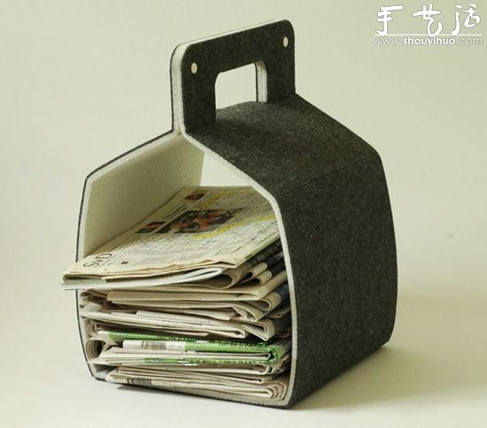 舊地毯環(huán)保DIY的收納盒作品 -  rpnrmr.com