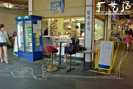 紙膠帶的創(chuàng)意涂鴉作品 -  rpnrmr.com