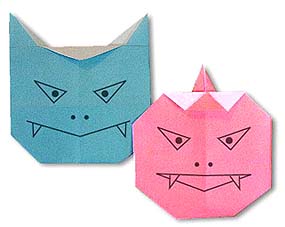 藍(lán)魔鬼和紅魔鬼折紙方法 -  rpnrmr.com