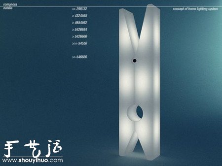 可回收材料制作的衣服夾狀LED臺(tái)燈 -  rpnrmr.com