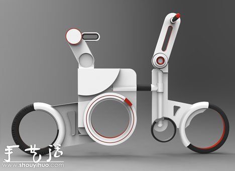 可回收塑料制成的折疊自行車ReCycle Me -  rpnrmr.com