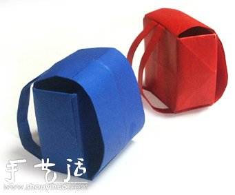 方形小書包的折紙方法 -  rpnrmr.com