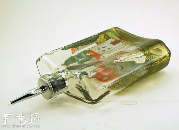 玻璃瓶彩繪：裝在瓶子里的普羅旺斯 -  rpnrmr.com