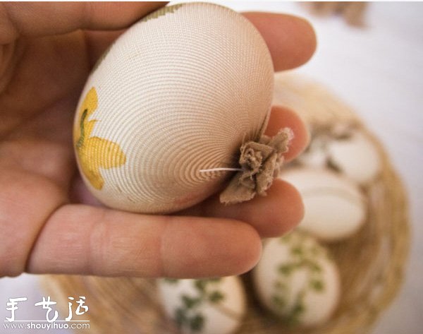 煮雞蛋創(chuàng)意手工制作：花草留白印染 -  rpnrmr.com