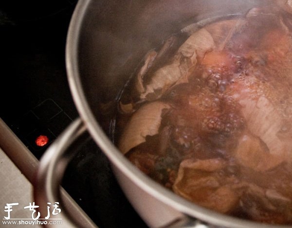 煮雞蛋創(chuàng)意手工制作：花草留白印染 -  rpnrmr.com