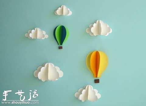 可愛云朵和雨滴的剪紙方法 -  rpnrmr.com