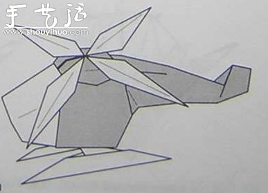 直升飛機(jī)的手工折紙方法 -  rpnrmr.com