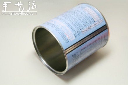 廢棄奶粉罐手工制作盆栽的方法 -  rpnrmr.com