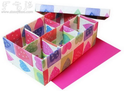廢舊鞋盒手工制作漂亮收納盒的方法 -  rpnrmr.com
