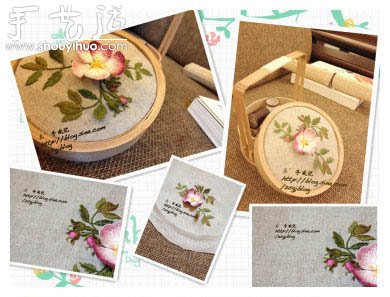 手工刺繡制作古典提籃蓋子的方法 -  rpnrmr.com