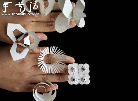 剪紙制作的可愛戒指 -  rpnrmr.com