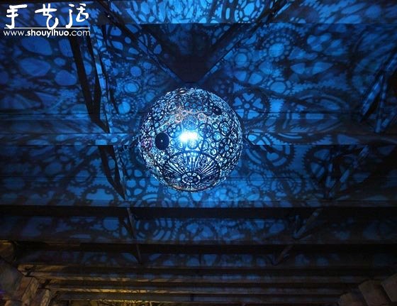 自行車零件制作的華麗吊燈 -  rpnrmr.com