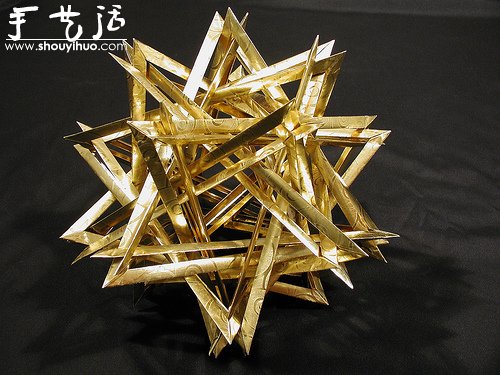 復(fù)雜幾何立體折紙作品欣賞 -  rpnrmr.com
