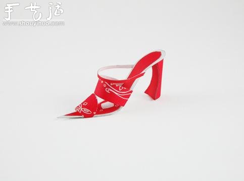 精美的女式高跟鞋剪紙作品欣賞 -  rpnrmr.com