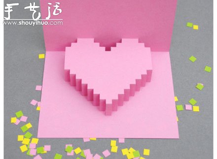 3D立體心形效果賀卡制作教程 -  rpnrmr.com