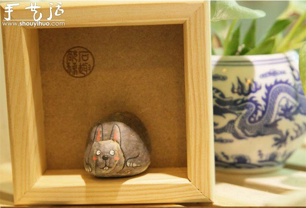 非常可愛的小兔子石繪作品欣賞 -  rpnrmr.com