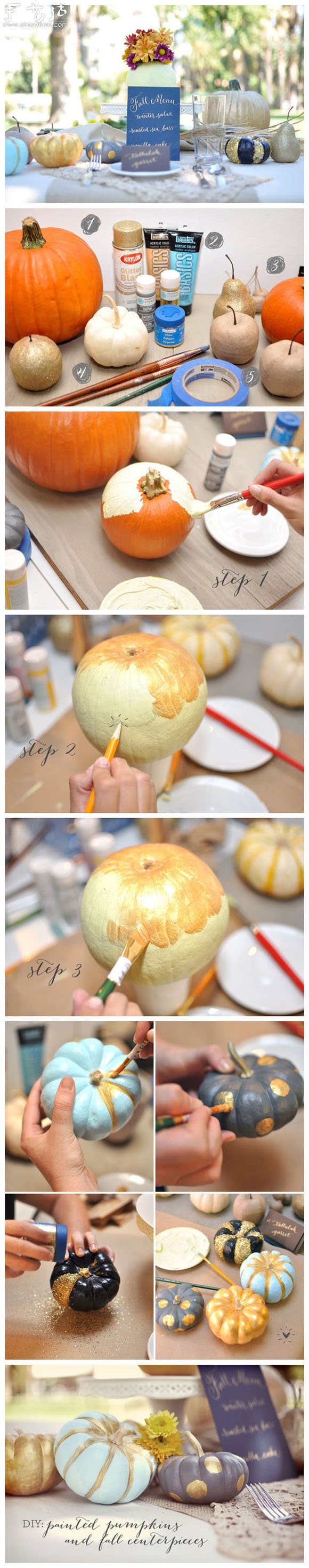 精美的南瓜擺設工藝品制作教程 -  rpnrmr.com