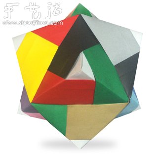 復(fù)雜24面體組合折紙教程 -  rpnrmr.com