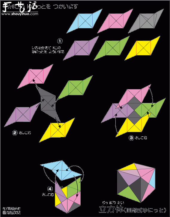 三角插原理制作組合立方體教程 -  rpnrmr.com
