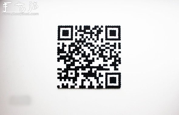 黑白兩色塑膠珠子DIY二維碼杯墊教程 -  rpnrmr.com