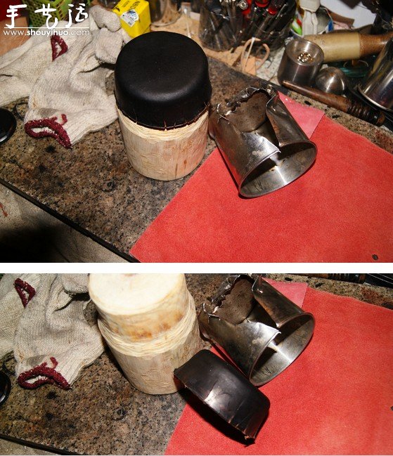 廢棄大鐵茶杯手工DIY漂亮手提包的教程 -  rpnrmr.com