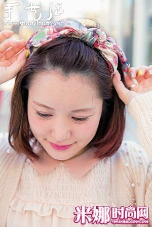 女生清爽可愛發(fā)箍造型DIY -  rpnrmr.com