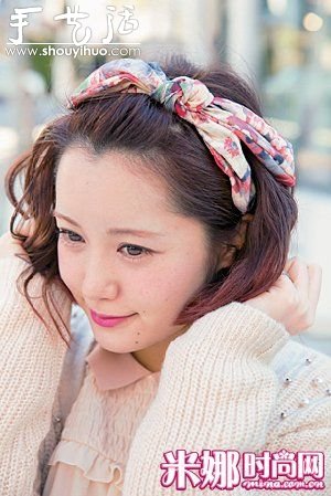 女生清爽可愛發(fā)箍造型DIY -  rpnrmr.com