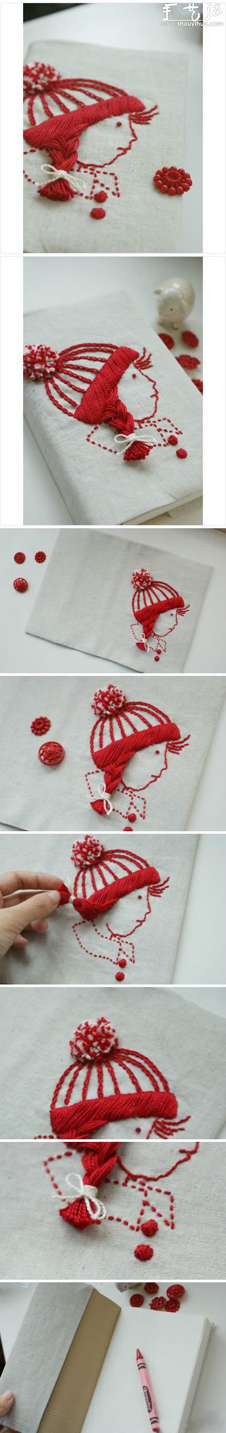 可愛卡通小女孩刺繡作品欣賞 -  rpnrmr.com