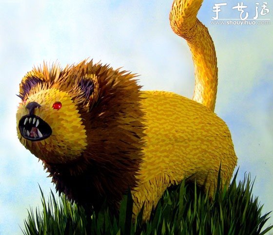 逼真的3D立體紙雕動物 -  rpnrmr.com