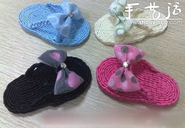 兒童拖鞋的手工編織教程 -  rpnrmr.com