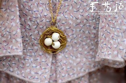 時(shí)尚鳥巢項(xiàng)鏈吊墜的DIY教程 -  rpnrmr.com