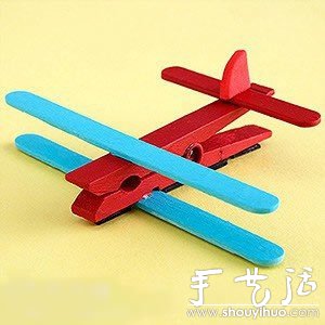 冰棒棍和夾子手工DIY小飛機 -  rpnrmr.com