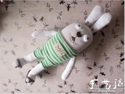襪子布藝制作可愛兔子的手工教程 -  rpnrmr.com