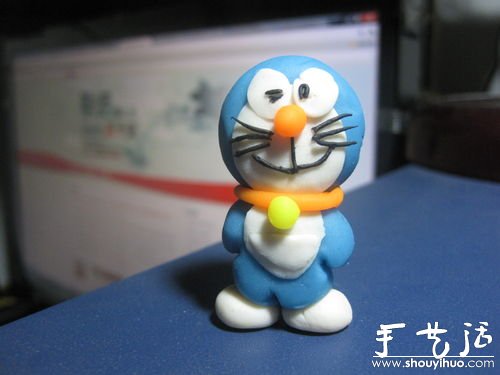 橡皮泥手工制作哆啦A夢(mèng)的教程 -  rpnrmr.com