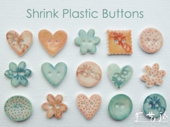 熱縮片手工DIY可愛小紐扣 -  rpnrmr.com