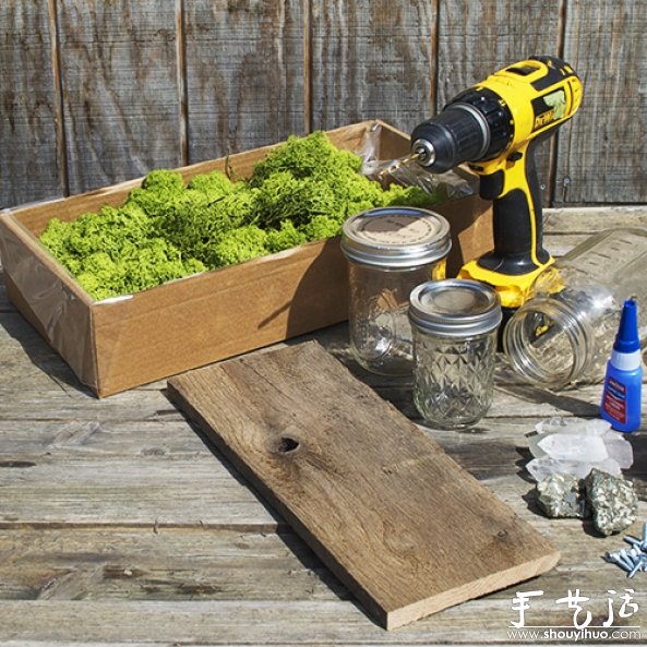 玻璃瓶DIY植物盆景的教程 -  rpnrmr.com