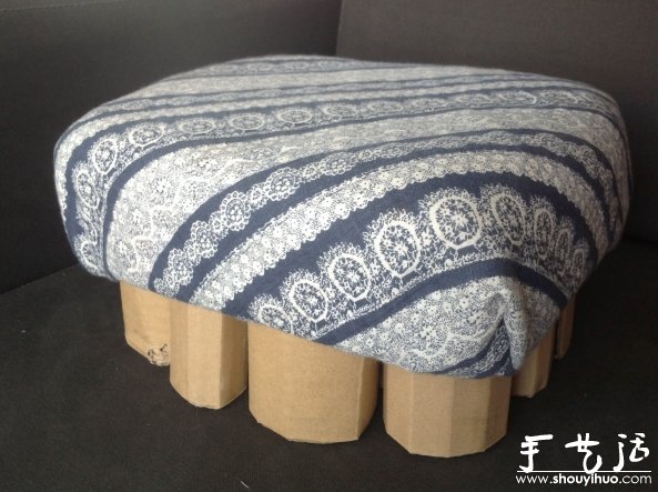 硬紙板手工DIY小凳子的教程 -  rpnrmr.com