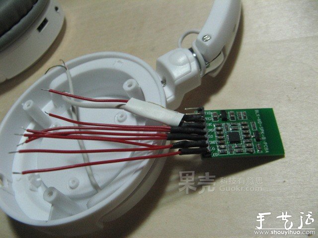 低成本DIY頭戴式立體聲藍牙耳機 -  rpnrmr.com
