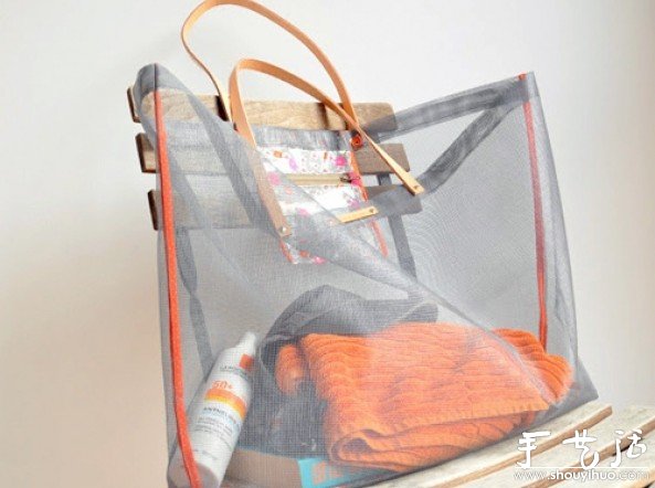 紗窗布手工DIY透明的沙灘休閑包 -  rpnrmr.com