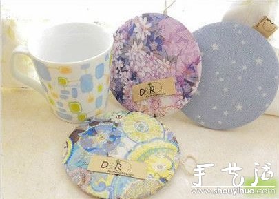 廢舊光盤(pán)DIY漂亮杯墊 -  rpnrmr.com