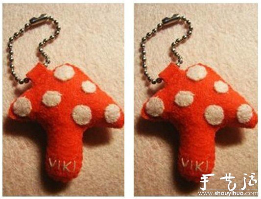 童趣紅蘑菇小掛件手工制作 -  rpnrmr.com